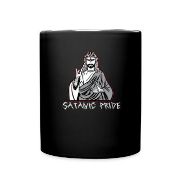 Satanic Pride Not Today Jesus - Full Colour Mug - black - Front