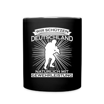 Panzergrenadier Feldjäger Soldat - Tasse einfarbig - Schwarz - Vorne