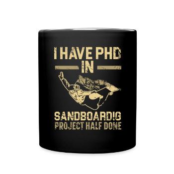 Sandboarding Love Boardsport Sand Sand Dune Sandbo - Full Colour Mug - black - Front
