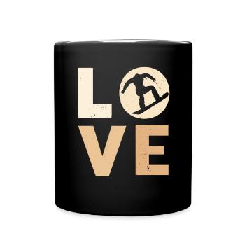 Sandboard Love Boardsport Sand Dune Sandboarding - Full Colour Mug - black - Front