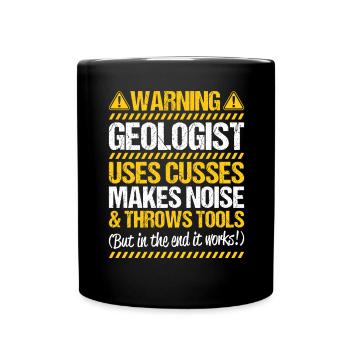 Géologue Géologue Géologue Géologie Géologine - Mug uni - noir - Devant