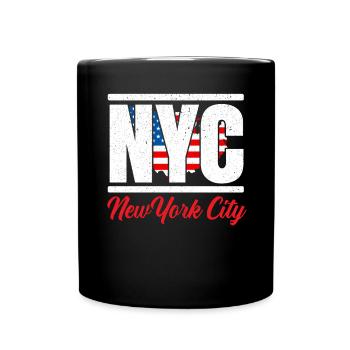 New York États-Unis Amérique New York Empire Stater - Mug uni - noir - Devant