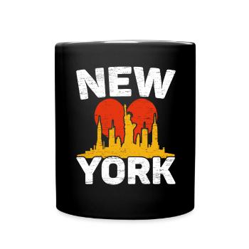 New York États-Unis Amérique New York Empire Stater - Mug uni - noir - Devant