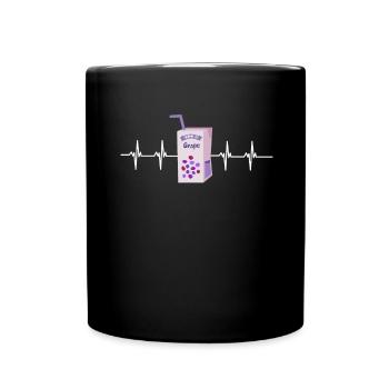 Organic Grape Juice Bottles - Tasse einfarbig - Schwarz - Vorne