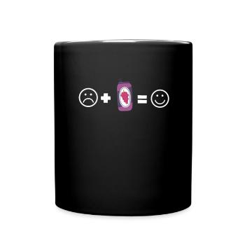 Organic Grape Juice Bottles - Tasse einfarbig - Schwarz - Vorne