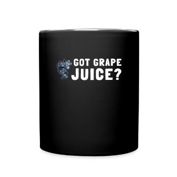 Organic Grape Juice Bottles - Tasse einfarbig - Schwarz - Vorne