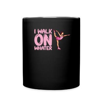 I Walk On Water Funny Figure Skater - Full Colour Mug - black - Front