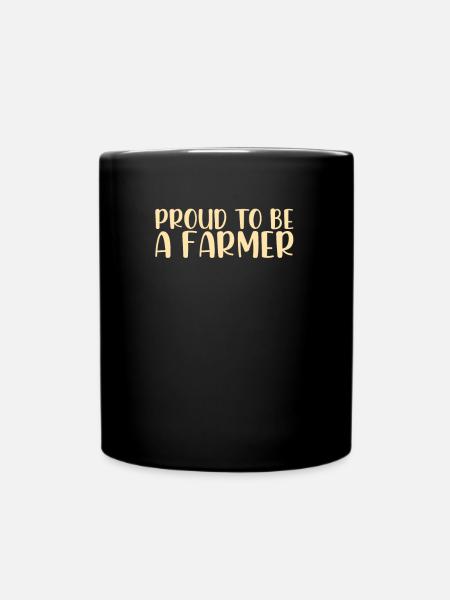 Fier d’être un agriculteur agriculteur agriculteur drôle - Mug uni - noir