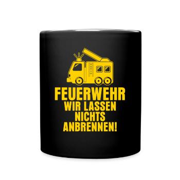 Youth Fire Brigade Volunteer Fire Brigade - Full Colour Mug - black - Front