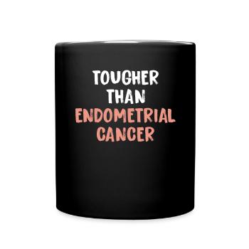 Harder than endometrial cancer - Full Colour Mug - black - Front