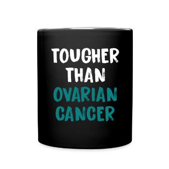 Harder than ovarian cancer - Full Colour Mug - black - Front