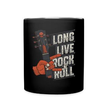 Musique Rock and Roll Vive Rock N Roll Guitare - Mug uni - noir - Devant
