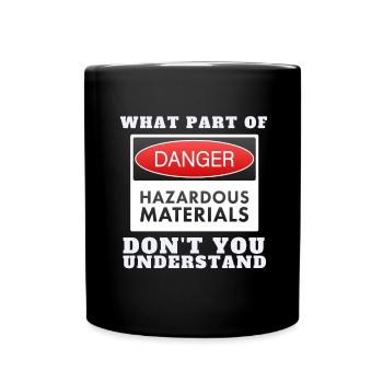 Uranium Fission Nuclear Engineering Theme - Tasse einfarbig - Schwarz - Vorne