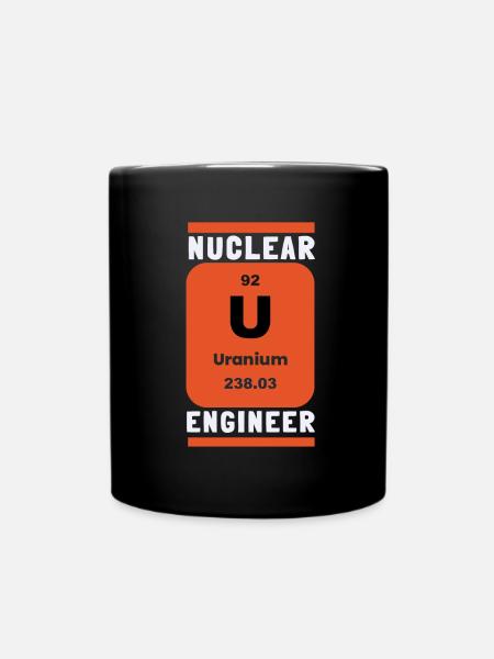 Thème génie nucléaire de la fission de l’uranium - Mug uni - noir