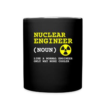 Uranium Fission Nuclear Engineering Theme - Tasse einfarbig - Schwarz - Vorne