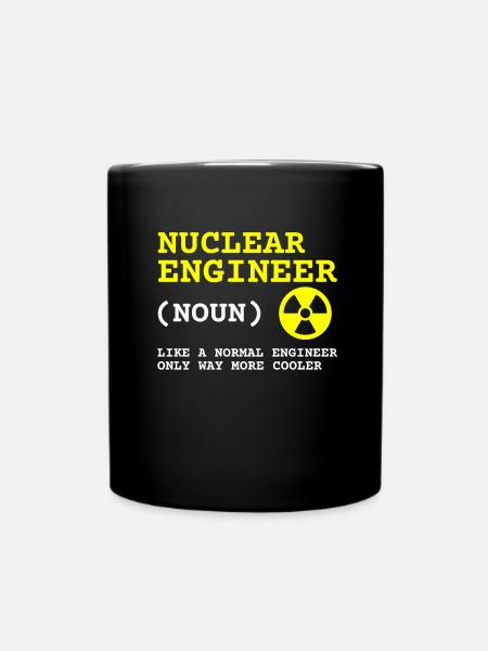 Uranium Fission Nuclear Engineering Theme - Full Colour Mug - black