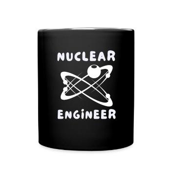 Uranium Fission Nuclear Engineering Theme - Tasse einfarbig - Schwarz - Vorne