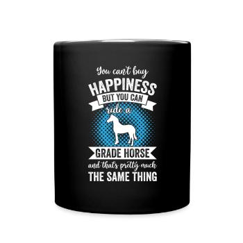 Équitation - Grade Horse - Mug uni - noir - Devant
