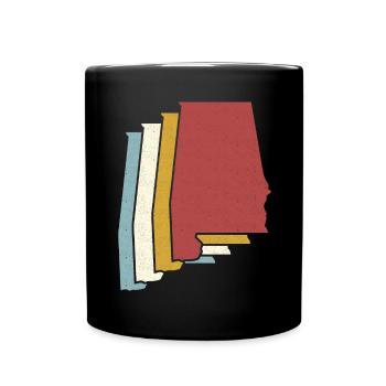 US State - Vintage Map Alabama - Full Colour Mug - black - Front