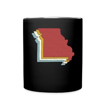 USA State - Vintage Map Missouri - Full Colour Mug - black - Front