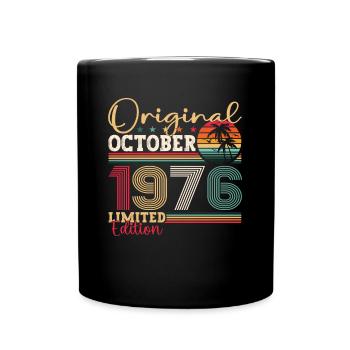 Original October 1976 46th Birthday Gift Cool - Full Colour Mug - black - Front