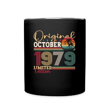 Original Octobre 1979 43ème Anniversaire Cadeau Cool - Mug uni - noir - Devant