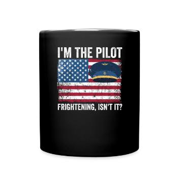 Le commandant de bord dit voler - Mug uni - noir - Devant