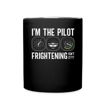 Le commandant de bord dit voler - Mug uni - noir - Devant