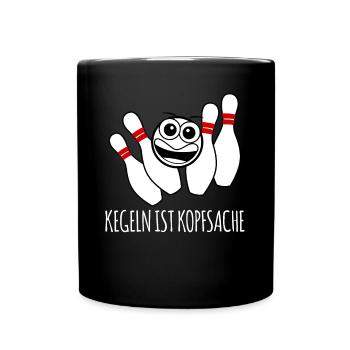 Kegeln Kegelverein Kegelbahn Kegelverein - Tasse einfarbig - Schwarz - Vorne