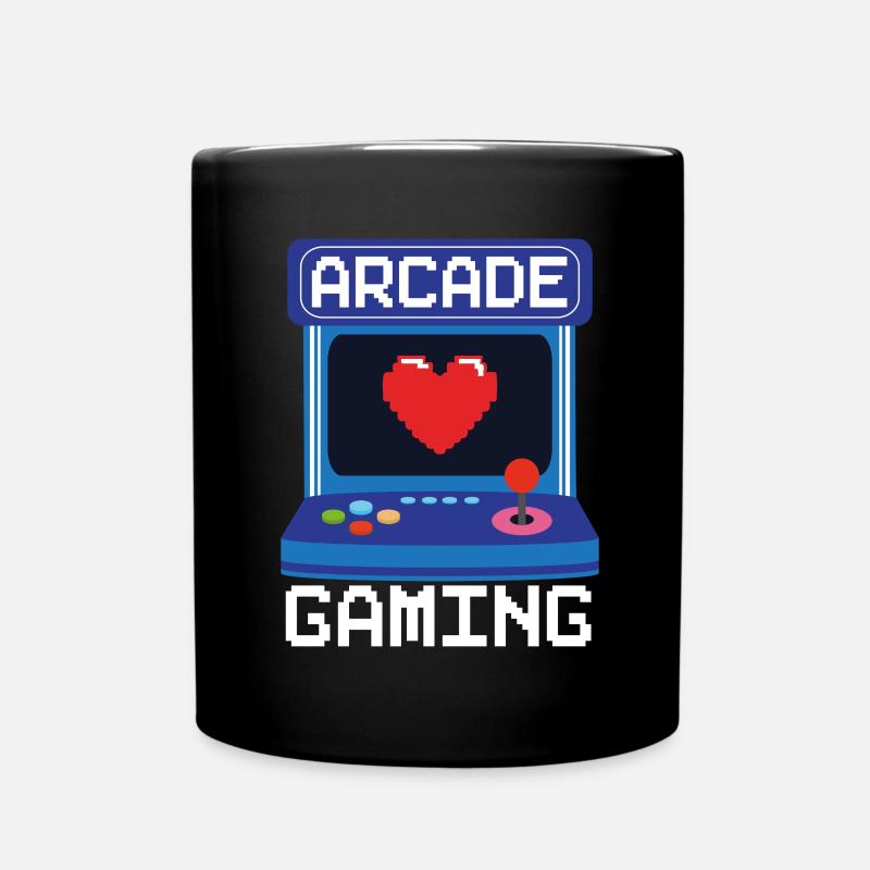 Arcade Spiele Videospiel Spiele Nerd Streamer - Tasse einfarbig - Schwarz