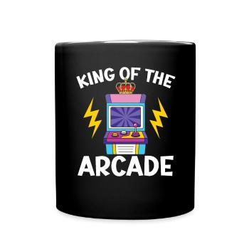 King Of The Arcade Games Video Game Games Gamer - Full Colour Mug - black - Front