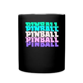 Pinball Arcade Spiele Videospiel Spiele Gamer - Tasse einfarbig - Schwarz - Vorne