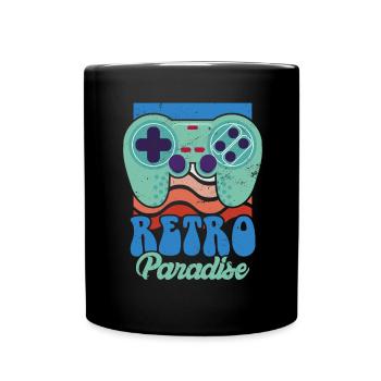 Retro Paradise Arcade Games Video Game Game Ner - Full Colour Mug - black - Front
