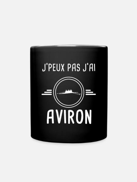 aviron je peux pas j'ai aviron canoe avironneur - Mug uni - noir
