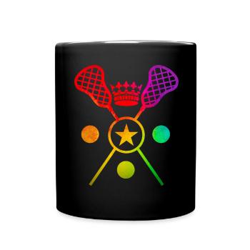 Lacrosse - Full Colour Mug - black - Front