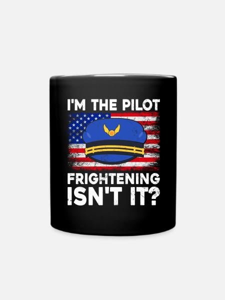 Ich Bin Pilot - Flugkaptiän Passagierflugzeug - Tasse einfarbig - Schwarz