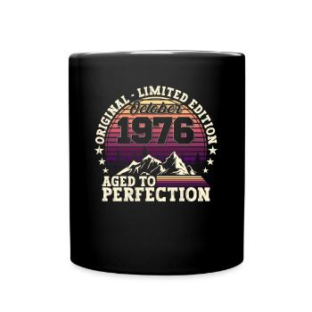 Original October 1976 46th birthday gift - Full Colour Mug - black - Front