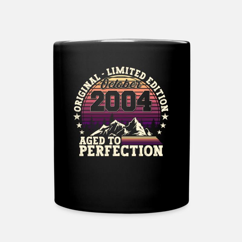 Original Oktober 2004 18. Geburtstag Geschenk - Tasse einfarbig - Schwarz