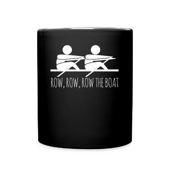 Rudern Kanu Kajak Rudersport Ruderer - Tasse einfarbig - Schwarz - Vorne