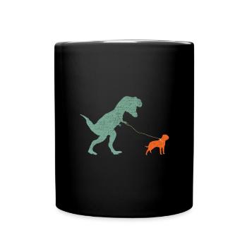 Vintage T-Rex - Full Colour Mug - black - Front