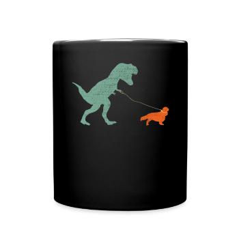 Vintage T-Rex - Mug uni - noir - Devant