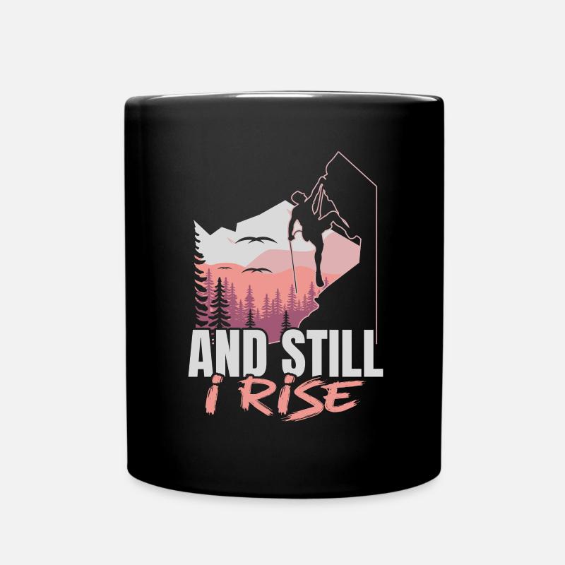 And I'm still into climber Boulderer B - Full Colour Mug - black