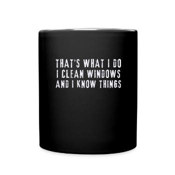 Window Cleaner Services Car Window Cleaning Window - Full Colour Mug - black - Front