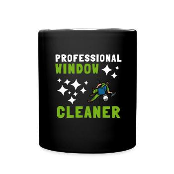 Window Cleaner Services Car Window Cleaning Window - Full Colour Mug - black - Front