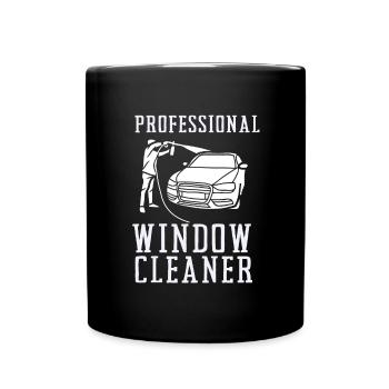 Window Cleaner Services Car Window Cleaning Window - Full Colour Mug - black - Front