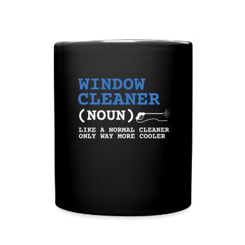 Window Cleaner Services Car Window Cleaning Window - Full Colour Mug - black - Front