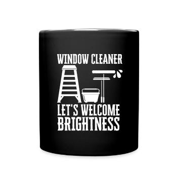 Window Cleaner Services Car Window Cleaning Window - Full Colour Mug - black - Front