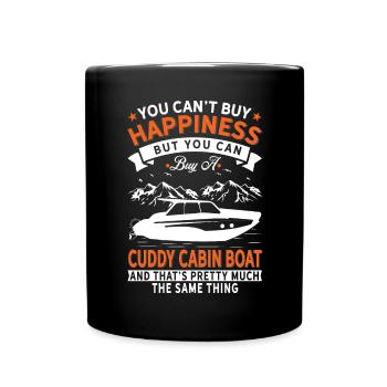 Je ne peux pas acheter du bonheur, mais un bateau câlin - Mug uni - noir - Devant