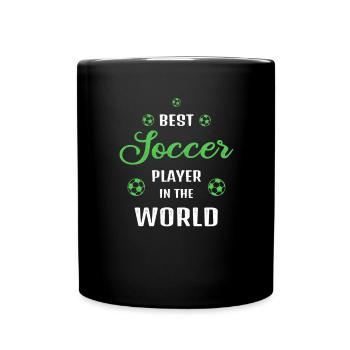 Best Football Player in the World Quote Gift - Full Colour Mug - black - Front
