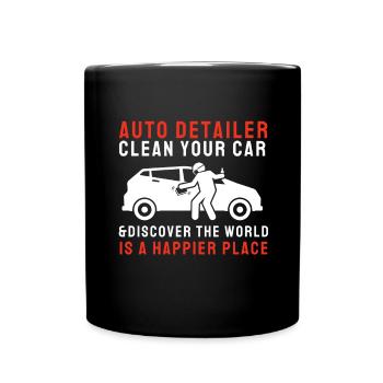 Mobile Car Polisher Waxer Interior Car Detailer - Tasse einfarbig - Schwarz - Vorne